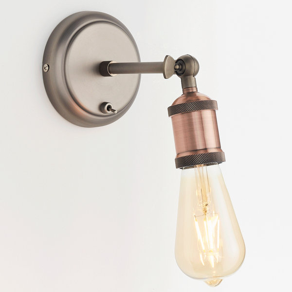 Copper Wall Light With Shade | Wayfair.co.uk